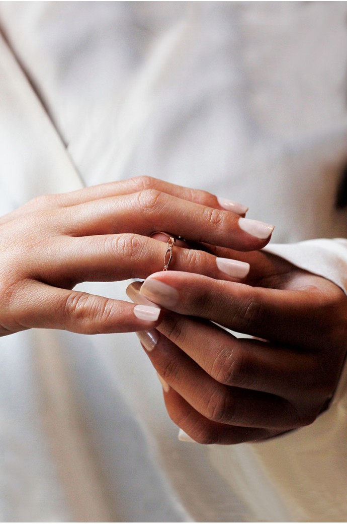 Günlük Minimal Pırlanta Tamtur Yüzük 0,06 Karat 