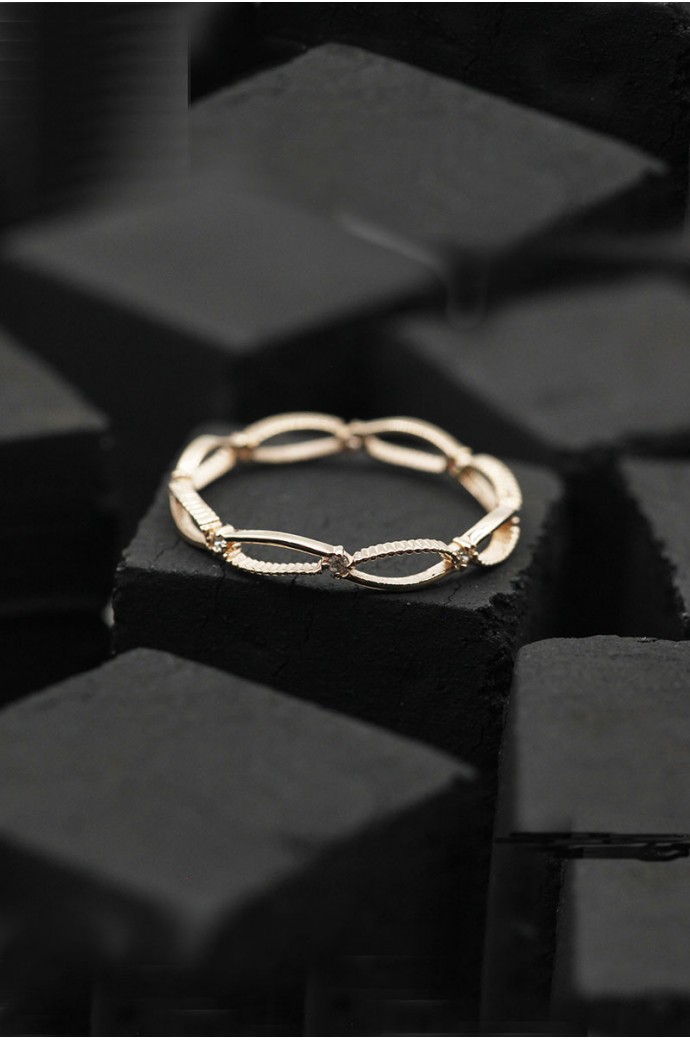 Günlük Minimal Pırlanta Tamtur Yüzük 0,06 Karat 