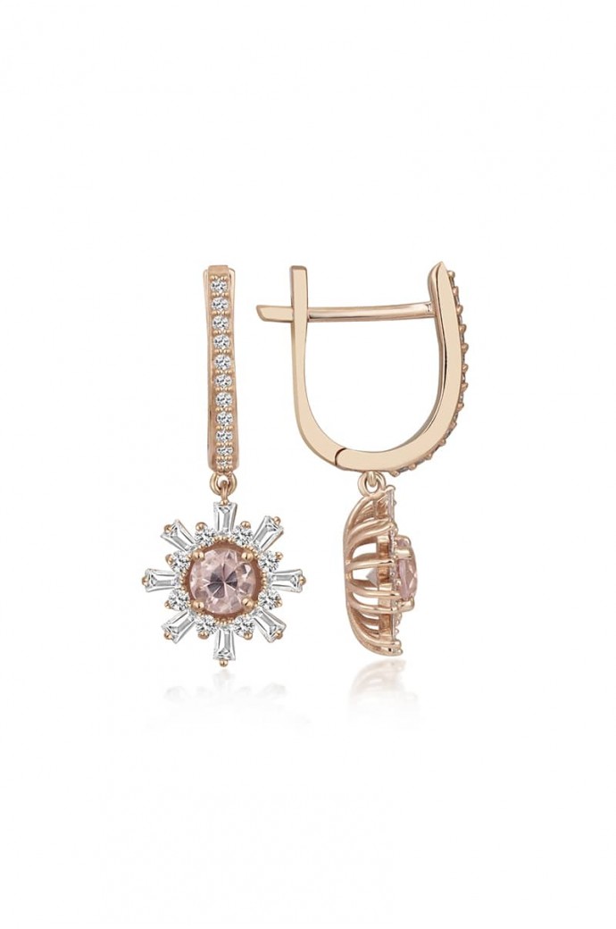 Morganitli Pırlantalı Mini Set 1,50 Karat