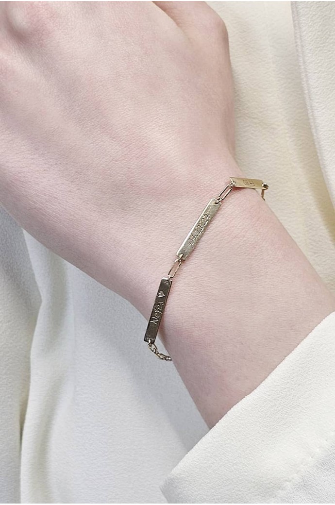 Özel Tasarım İsimli Altın Bileklik 