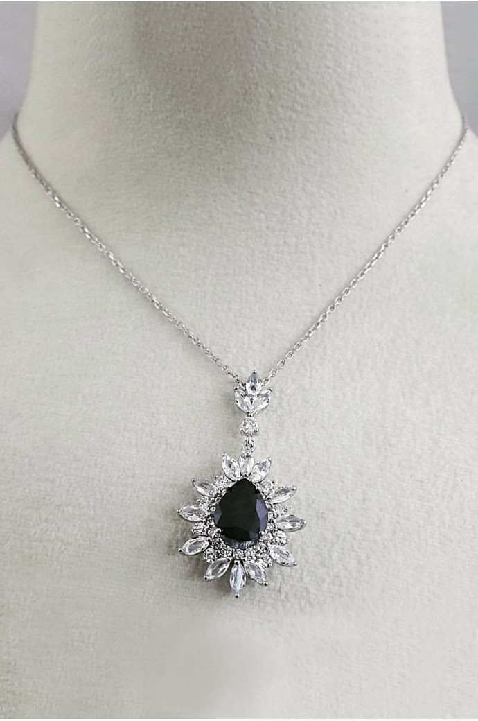 Safirli Pırlantalı Kolye 7,95 Karat