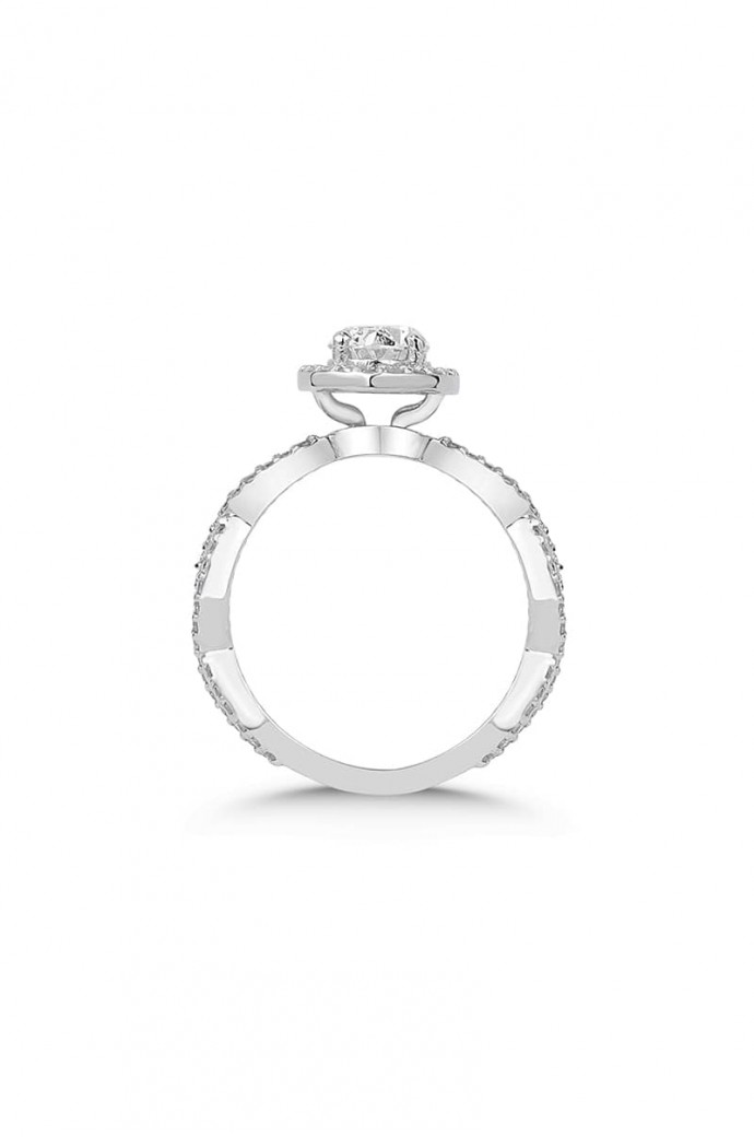 Tektaş Pırlanta Yüzük 1,20 Karat Oval Kesim