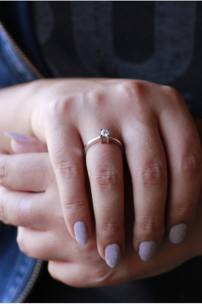 Tektaş Pırlanta Yüzük 0,26 Karat 