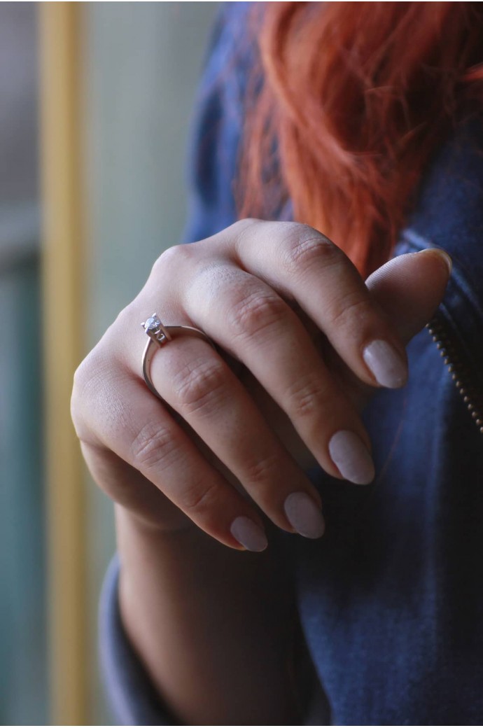 Tektaş Pırlanta Yüzük 0,26 Karat 