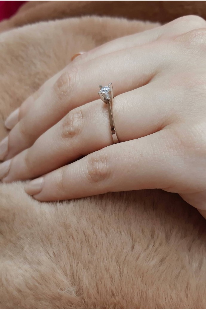 Tektaş Pırlanta Yüzük 0,25 Karat 