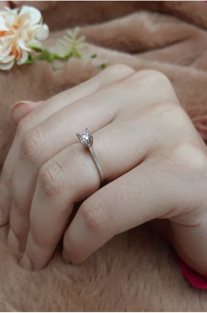 Tektaş Pırlanta Yüzük 0,25 Karat 