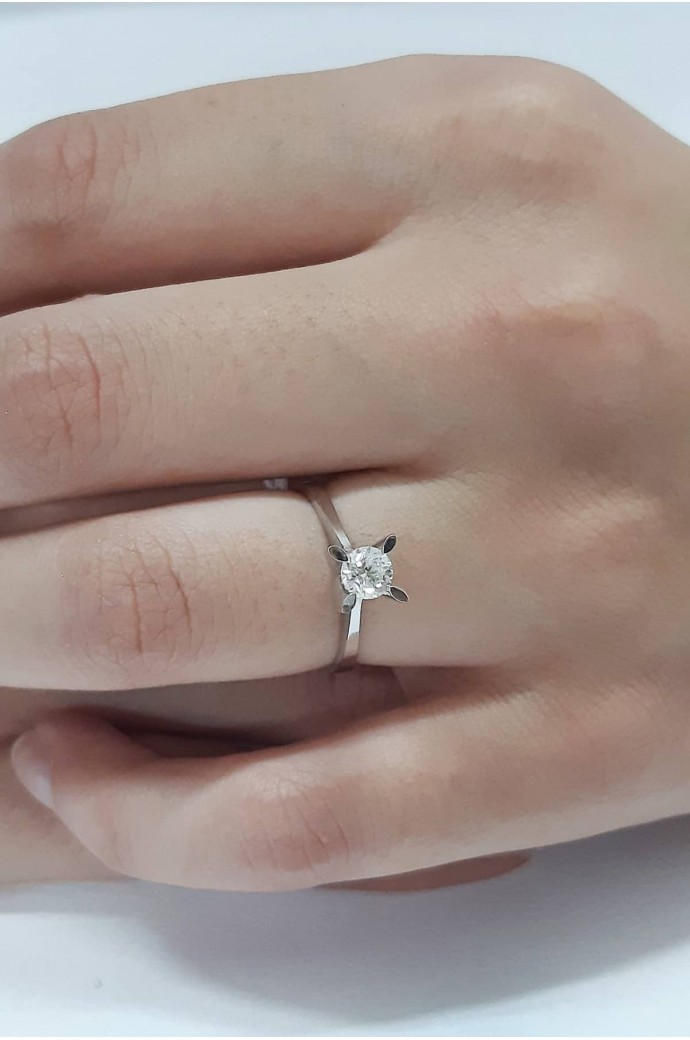 Tektaş Pırlanta Yüzük 0,50 Karat 