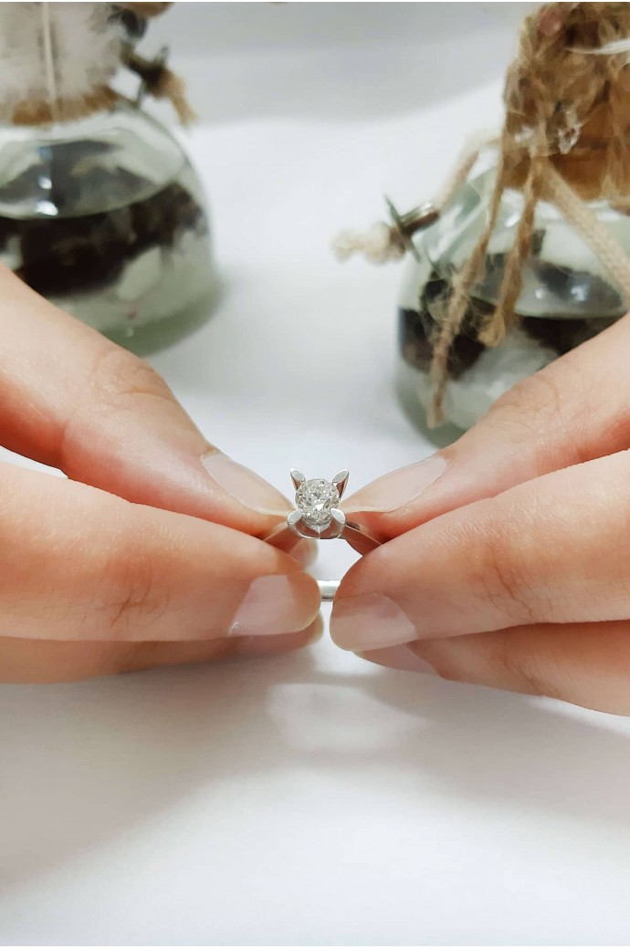 Tektaş Pırlanta Yüzük 0,50 Karat 