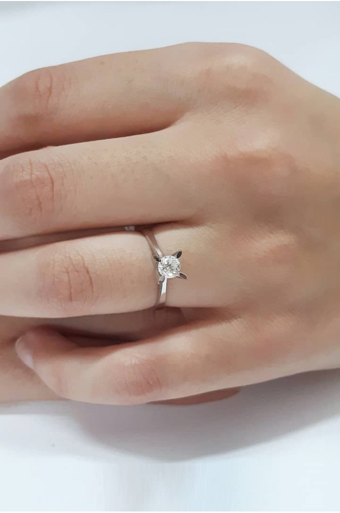 Tektaş Pırlanta Yüzük 0,50 Karat 