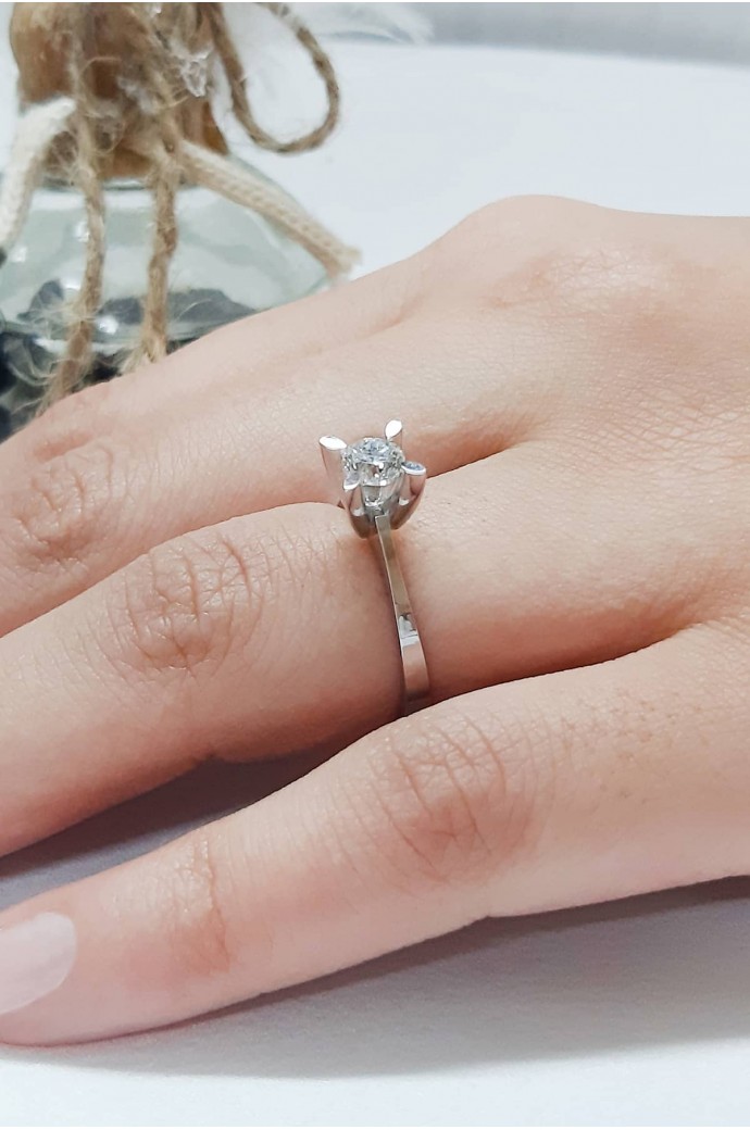 Tektaş Pırlanta Yüzük 0,53 Karat 