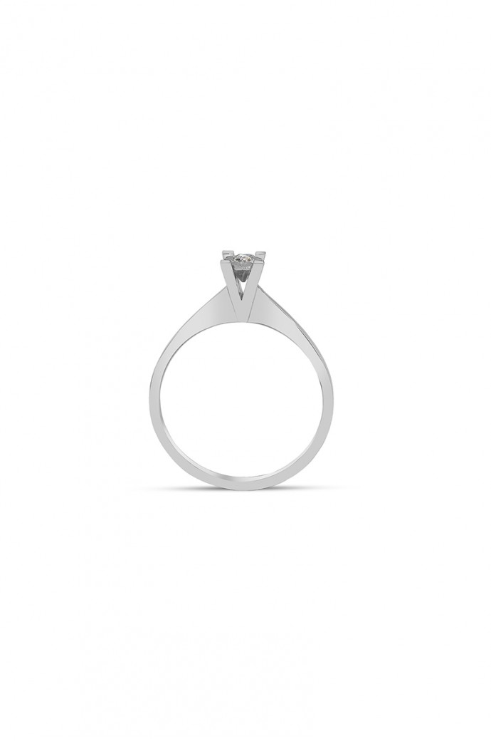 Tektaş Pırlanta Yüzük 0,07 Karat Efektli