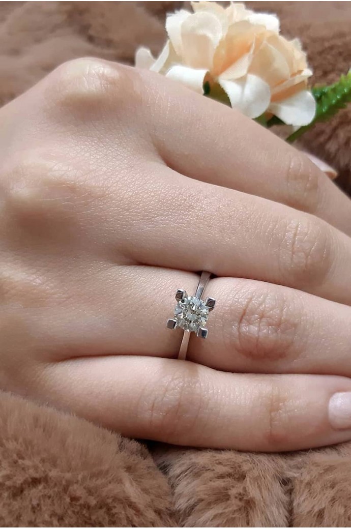 Tektaş Pırlanta Yüzük 0,70 Karat 