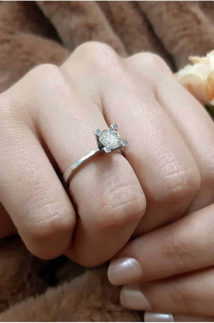 Tektaş Pırlanta Yüzük 0,70 Karat 