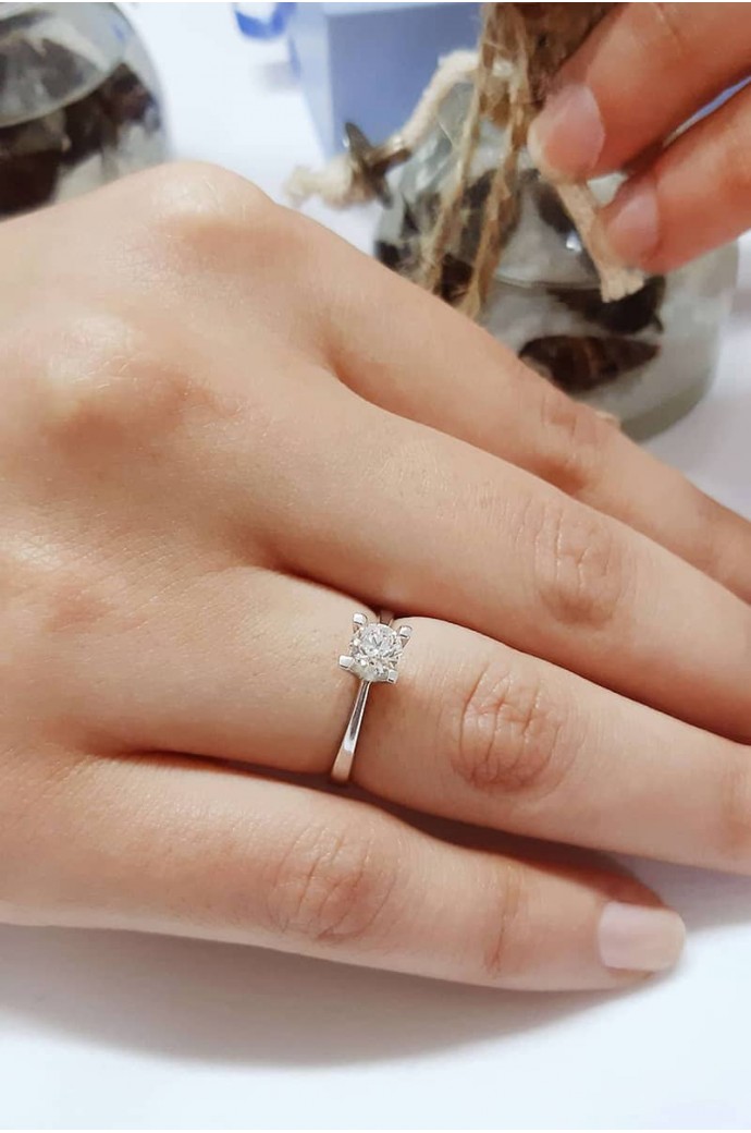 Tektaş Pırlanta Yüzük 0,60 Karat 