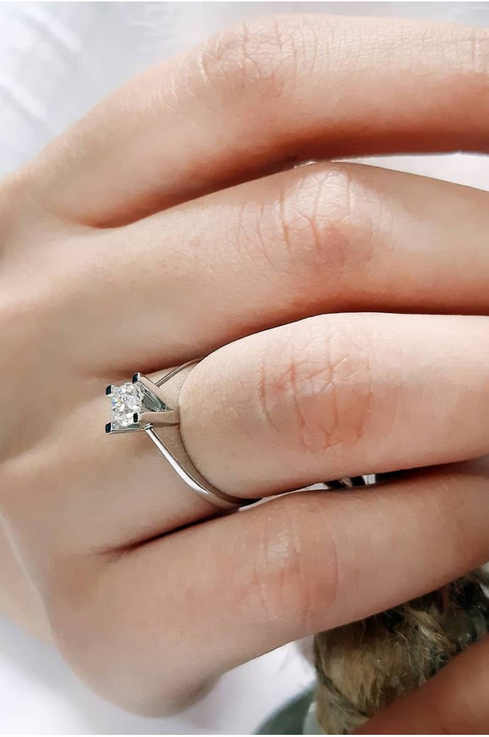 Tektaş Pırlanta Yüzük 0,60 Karat 