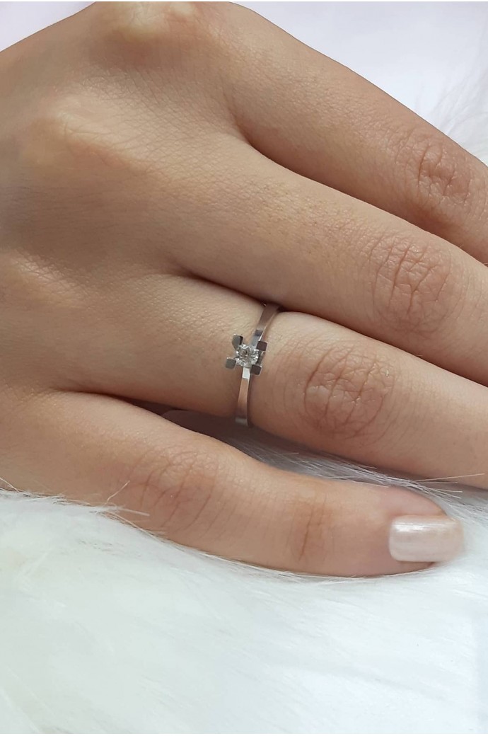 Tektaş Pırlanta Yüzük 0,20 Karat 