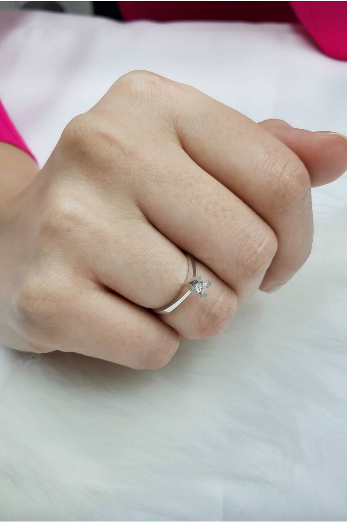 Tektaş Pırlanta Yüzük 0,20 Karat 