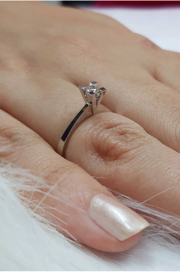 Tektaş Pırlanta Yüzük 0,20 Karat 