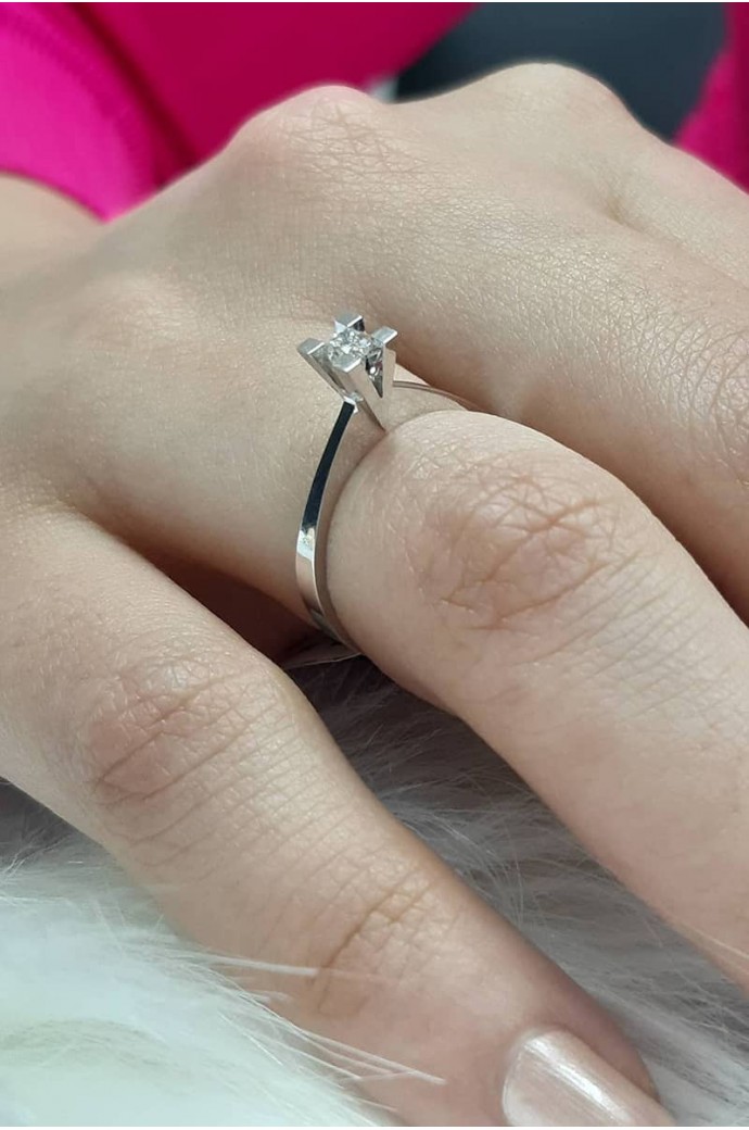 Tektaş Pırlanta Yüzük 0,15 Karat 