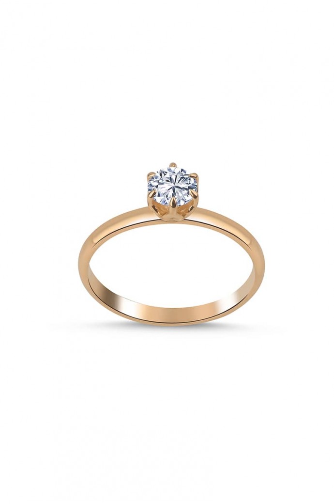 Tektaş Pırlanta Yüzük 0,50 Karat 