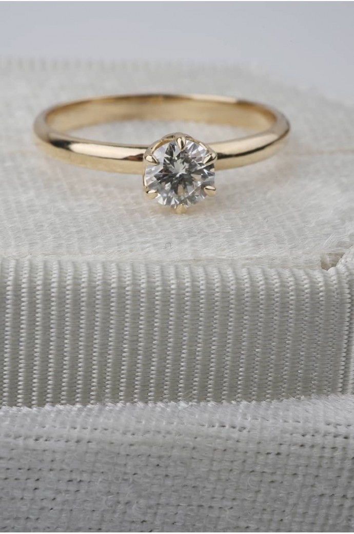 Tektaş Pırlanta Yüzük 0,50 Karat 