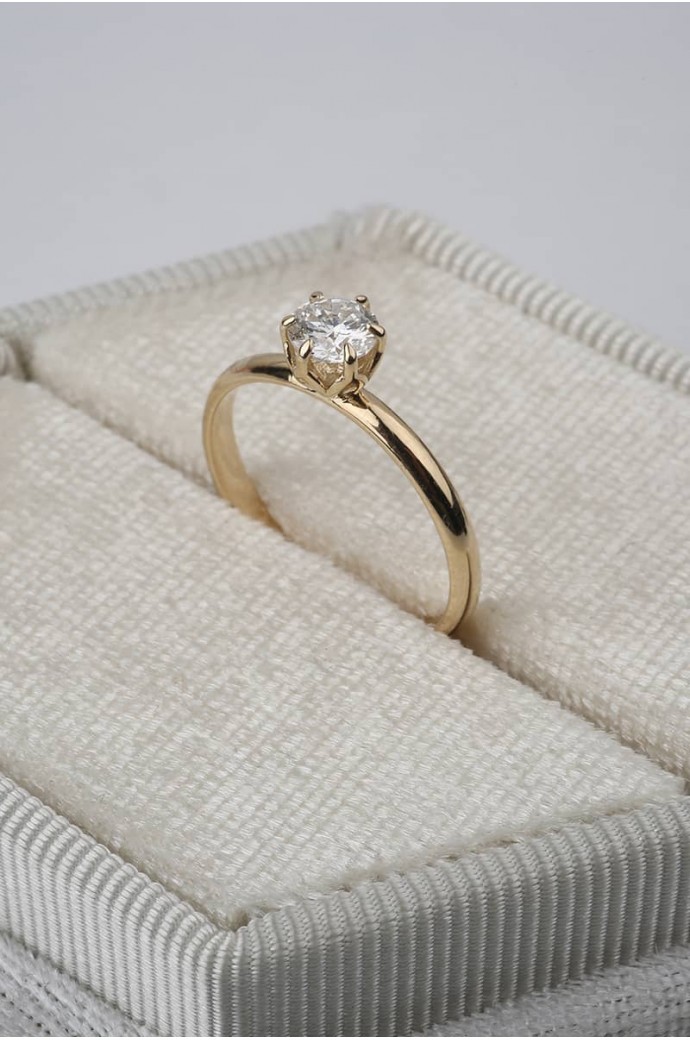 Tektaş Pırlanta Yüzük 0,50 Karat 