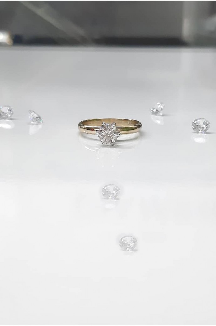 Tektaş Pırlanta Yüzük 0,60 Karat 