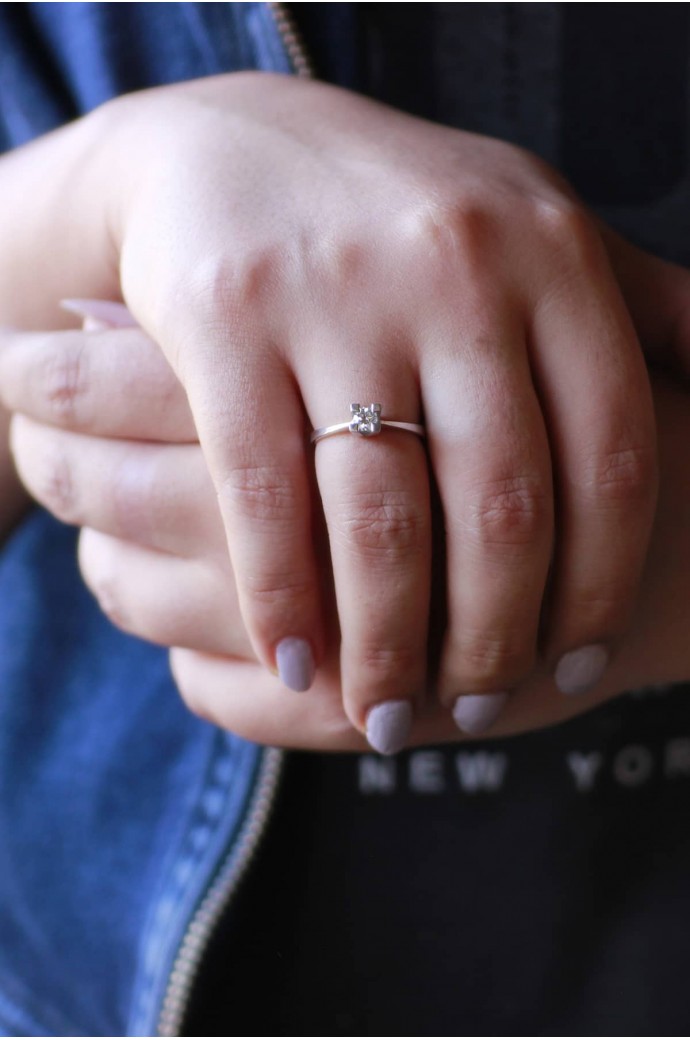 Tektaş Pırlanta Yüzük 0,21 Karat 