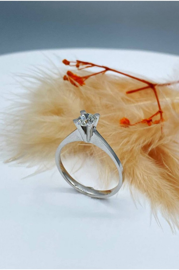 Tektaş Pırlanta Yüzük 0,50 Karat 