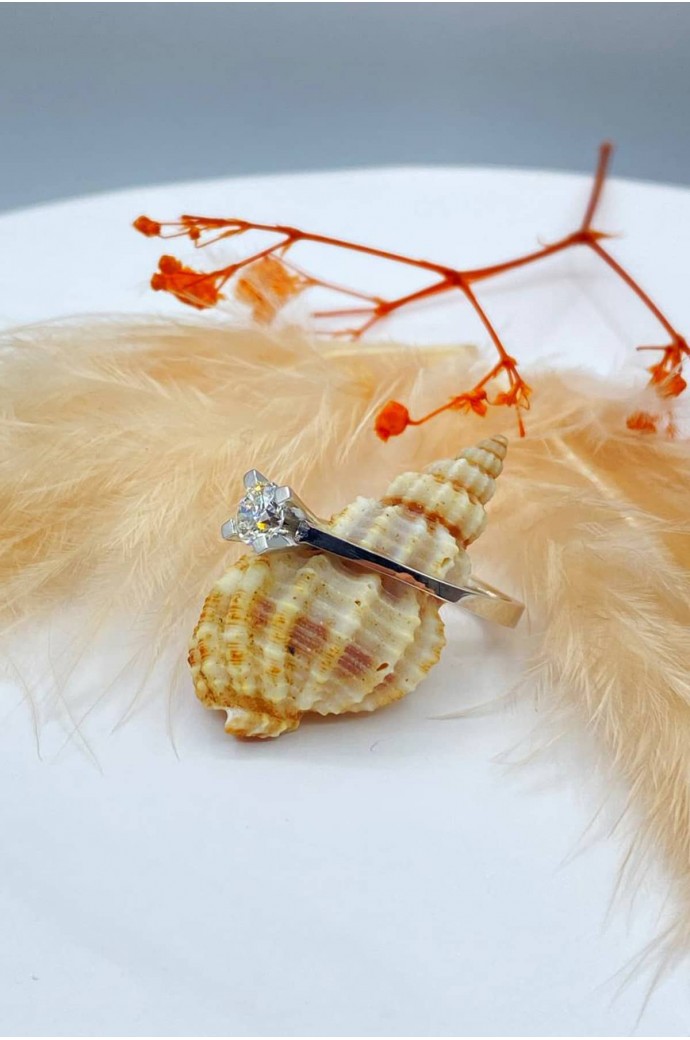 Tektaş Pırlanta Yüzük 0,50 Karat 