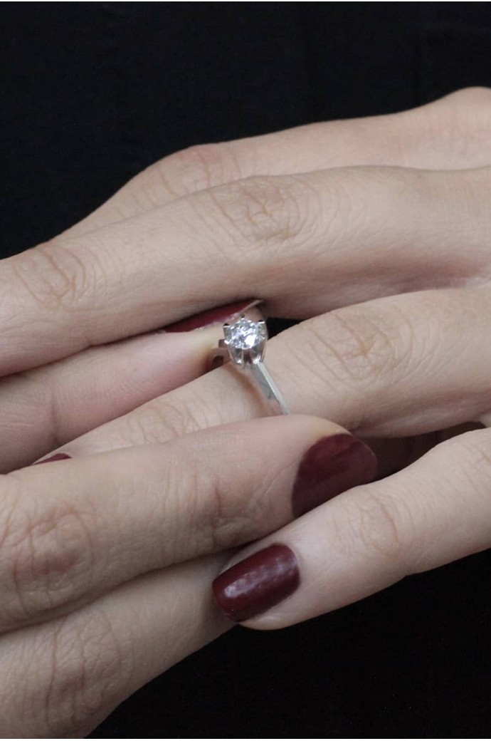 Tektaş Pırlanta Yüzük 0,50  Karat 