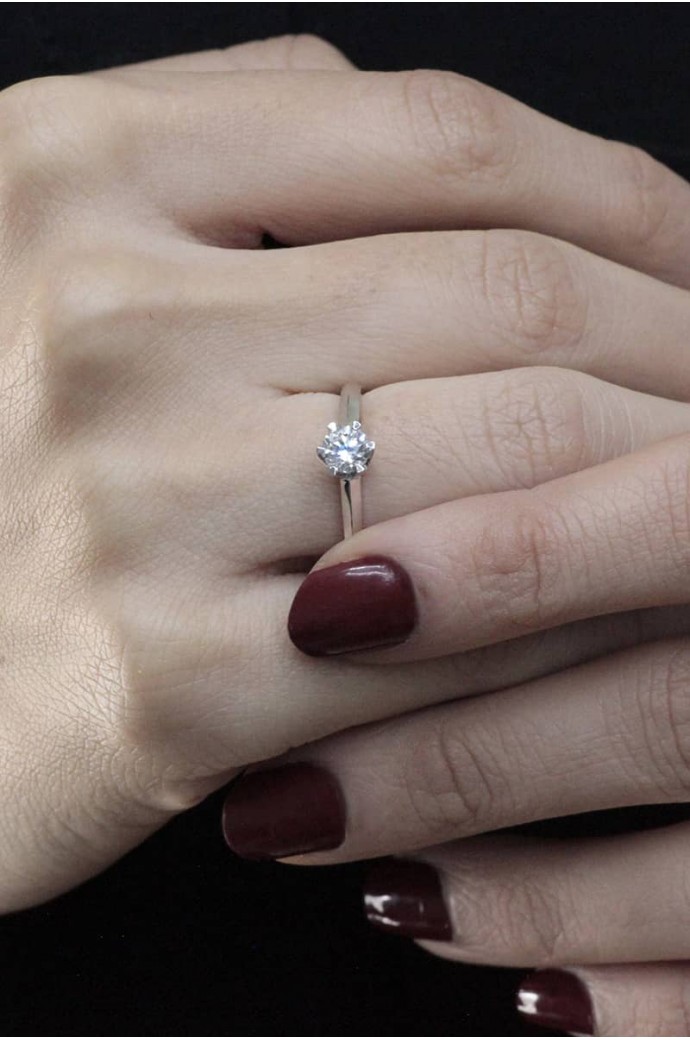 Tektaş Pırlanta Yüzük 0,50  Karat 