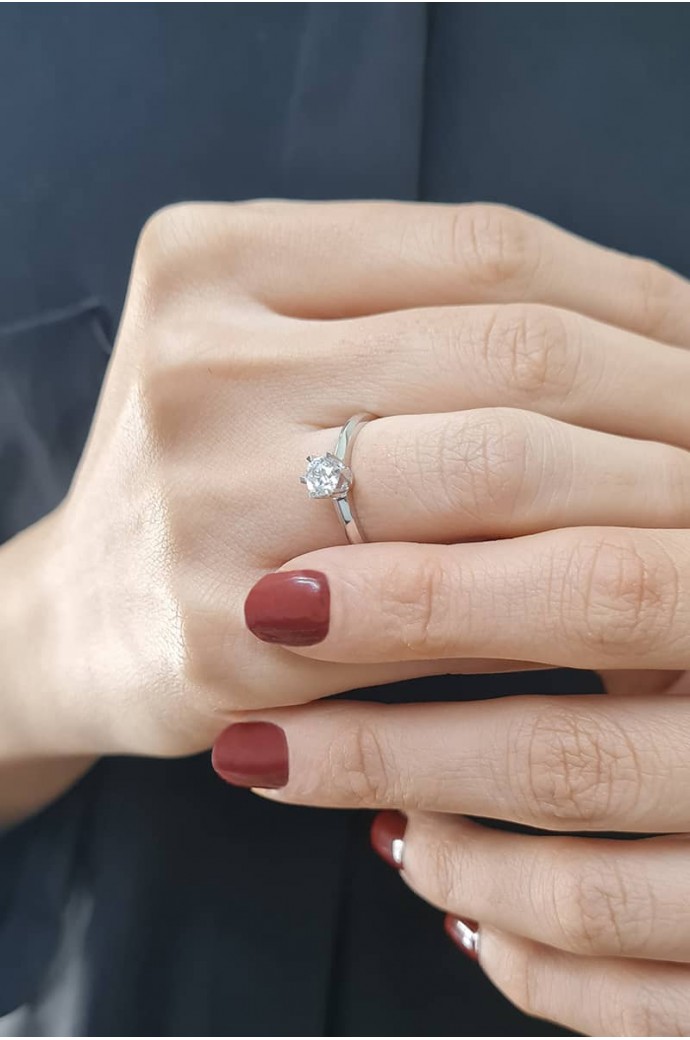 Tektaş Pırlanta Yüzük 0,50  Karat 