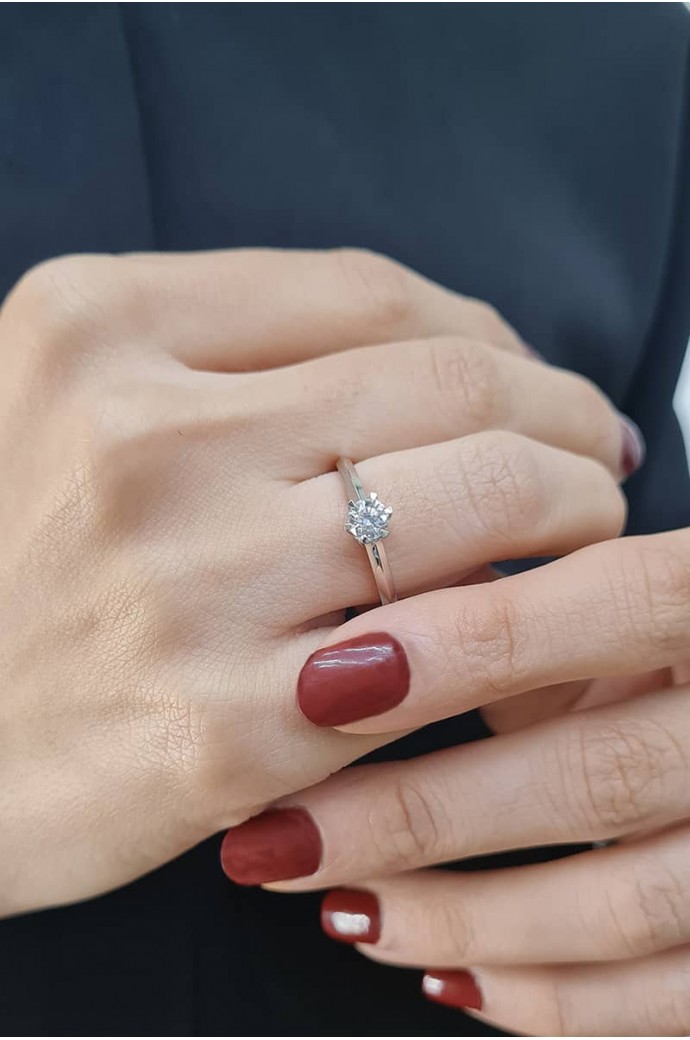 Tektaş Pırlanta Yüzük 0,50  Karat 