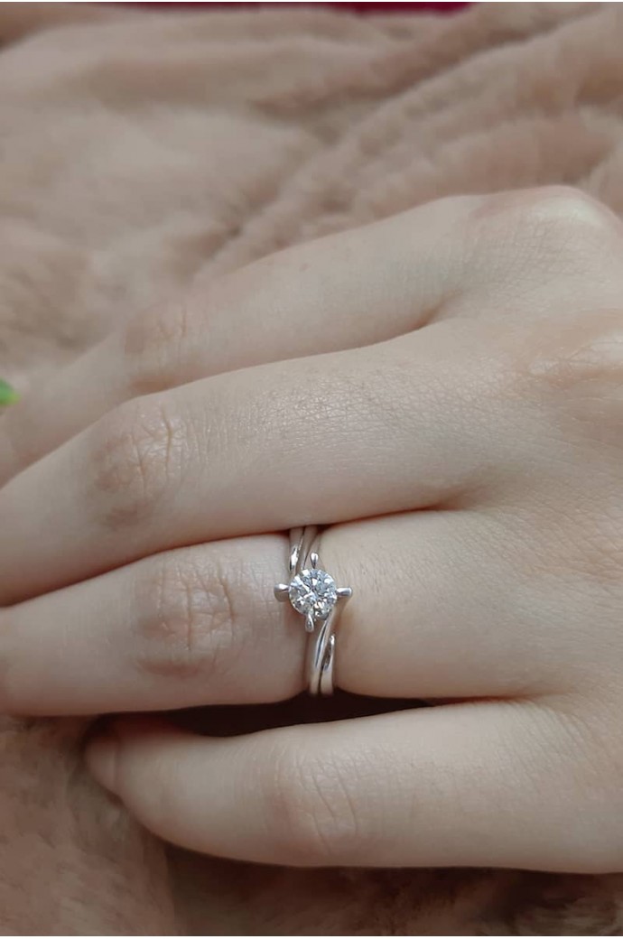 Tektaş Pırlanta Yüzük 0,40 Karat 