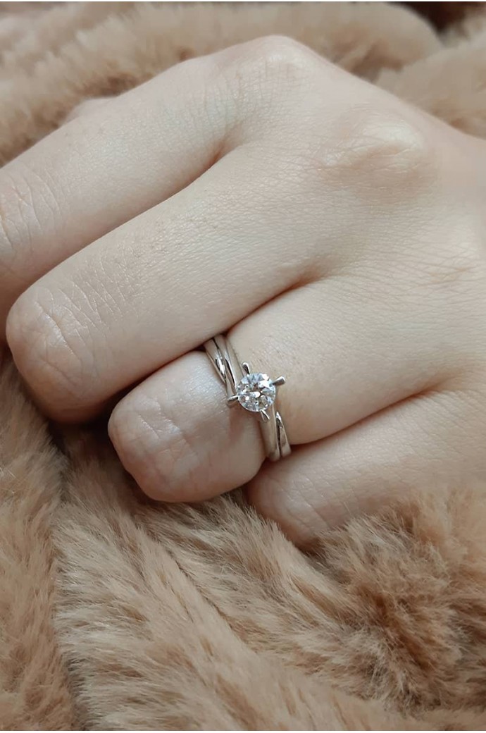 Tektaş Pırlanta Yüzük 0,40 Karat 