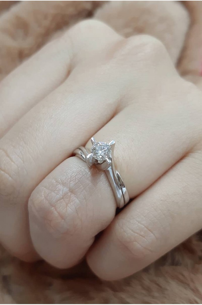 Tektaş Pırlanta Yüzük 0,40 Karat 