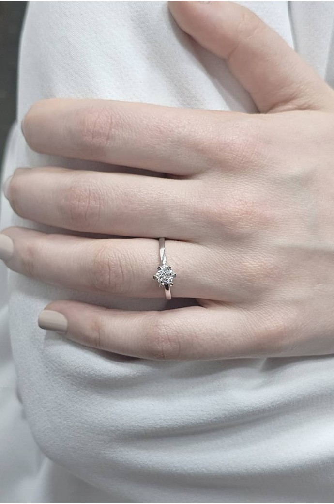 Tektaş Pırlanta Yüzük 0,40 Karat 