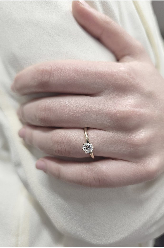 Tektaş Pırlanta Yüzük 0,50 Karat 