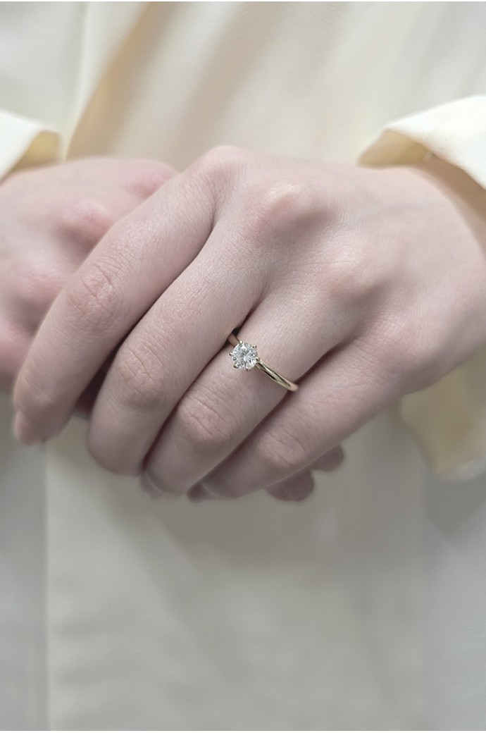 Tektaş Pırlanta Yüzük 0,50 Karat 