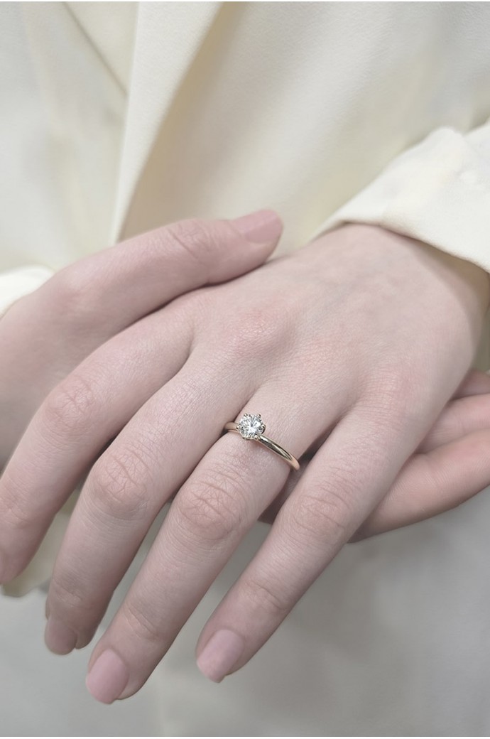 Tektaş Pırlanta Yüzük 0,50 Karat 