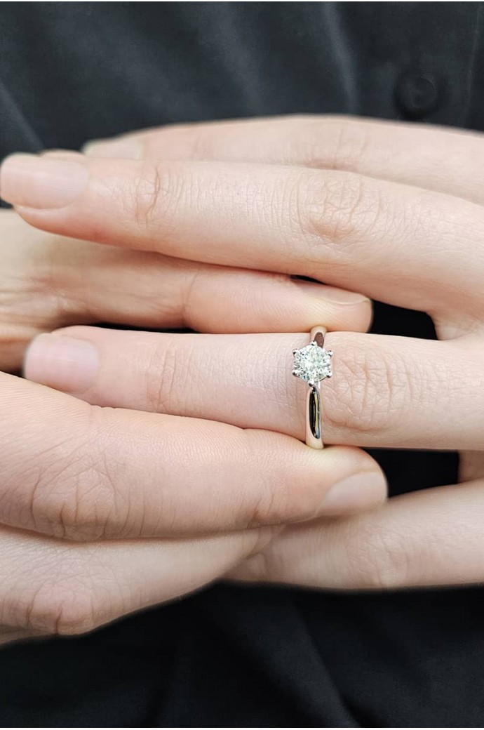 Tektaş Pırlanta Yüzük 0,50 Karat 