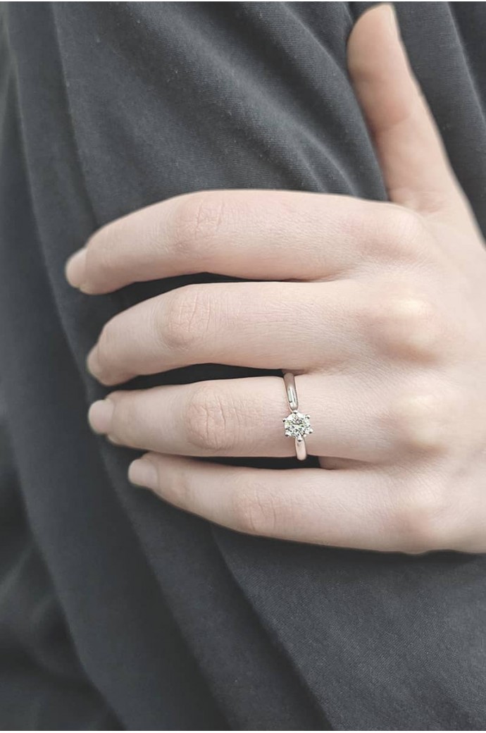 Tektaş Pırlanta Yüzük 0,50 Karat 