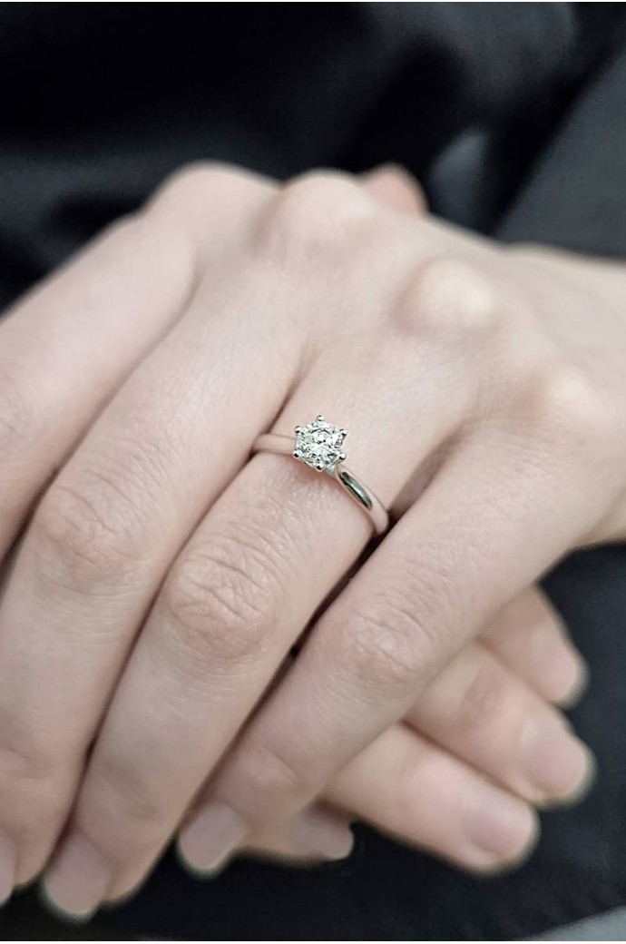 Tektaş Pırlanta Yüzük 0,50 Karat 