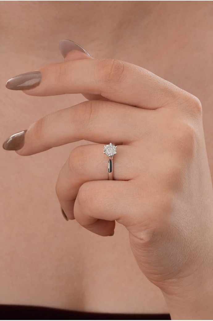 Tektaş Pırlanta Yüzük 0,72 Karat 