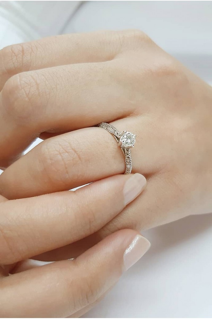 Tektaş Pırlanta Yüzük 64 Karat 