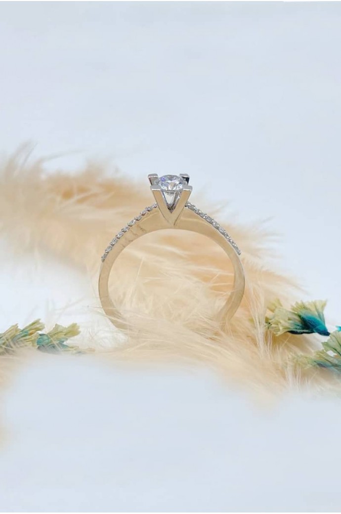 Tektaş Pırlanta Yüzük 0,52 Karat 