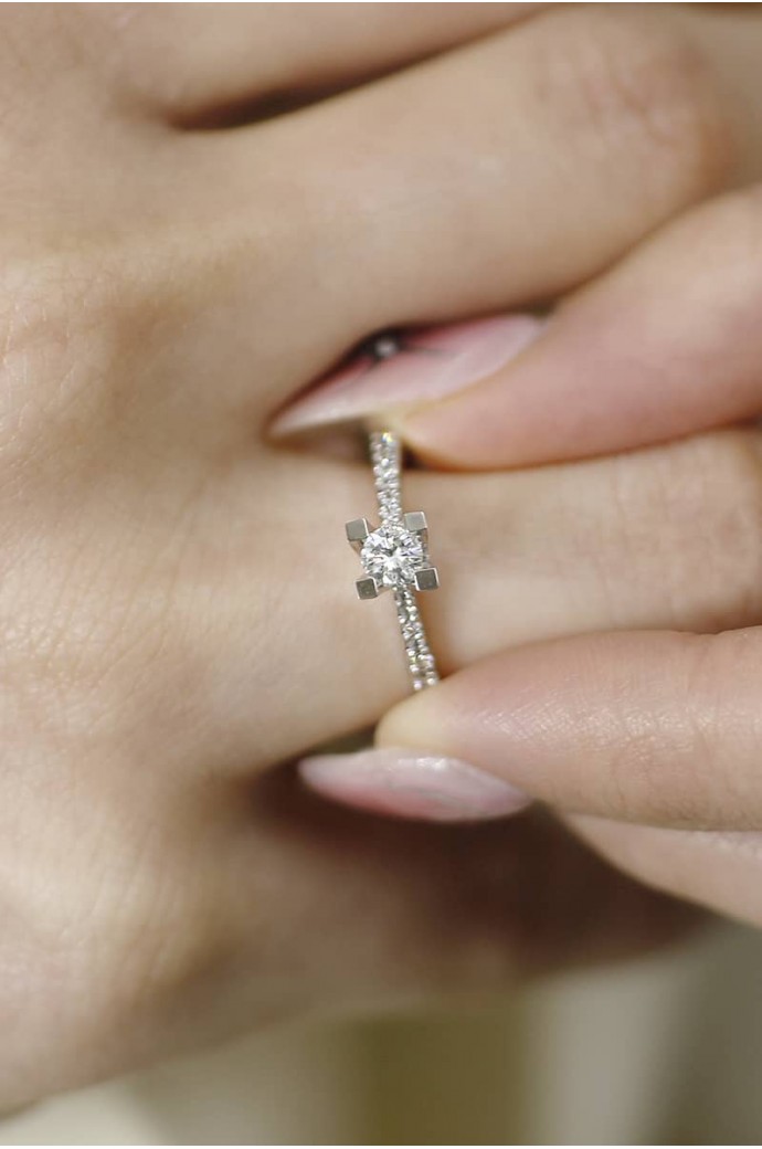 Tektaş Pırlanta Yüzük 0,45 Karat 