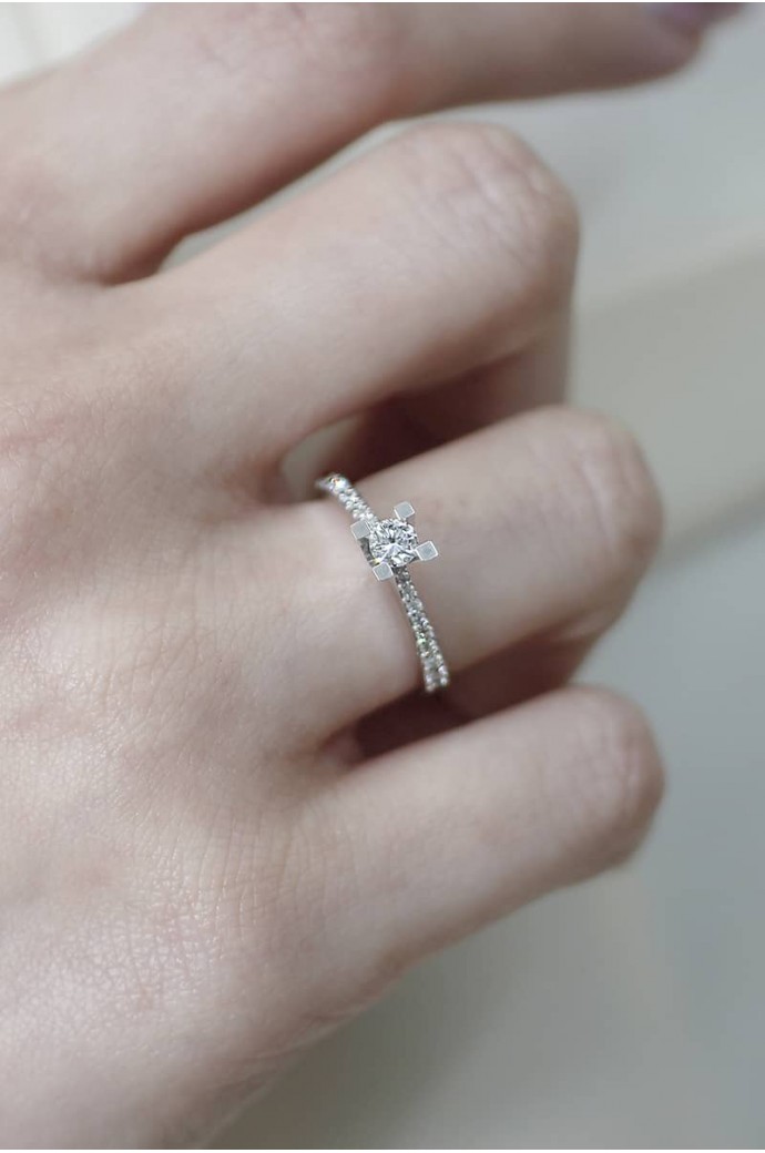 Tektaş Pırlanta Yüzük 0,45 Karat 