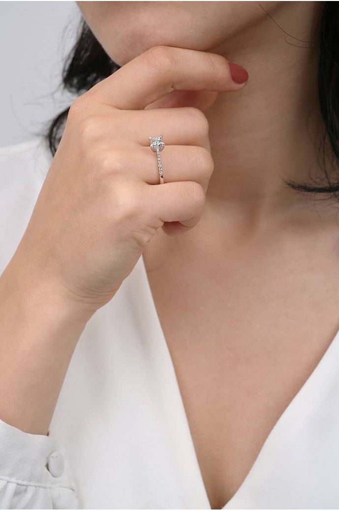 Tektaş Pırlanta Yüzük 0,42 Karat 